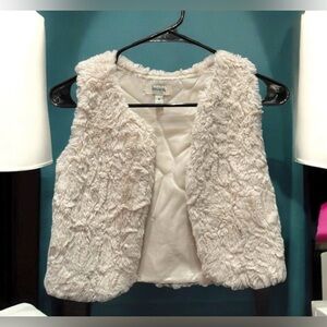 Speechless white Faux Fur Vest juniors SMALL
